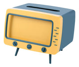 Dispensador de Pañuelos Creativo en Forma de TV con Soporte para Celular