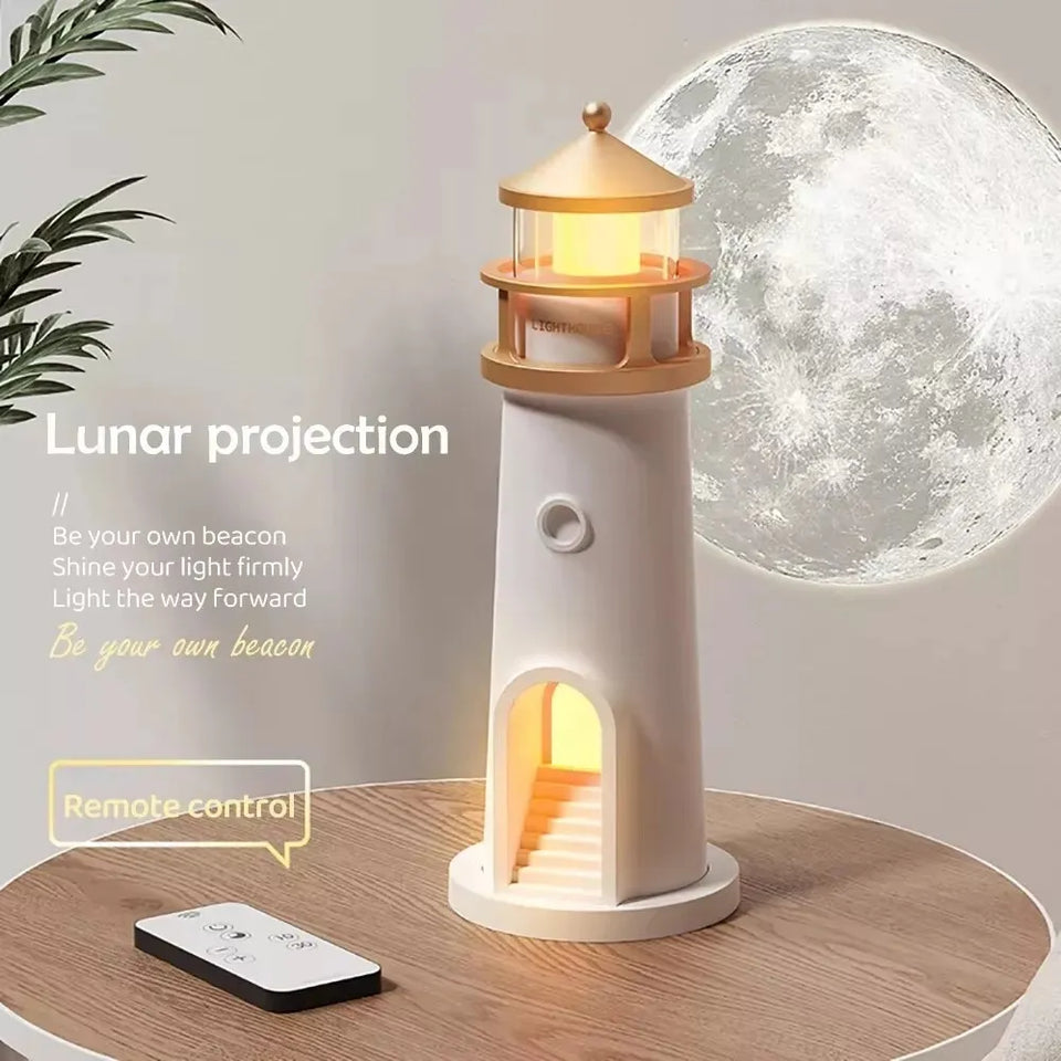 Lámpara Faro con Proyector de Luna