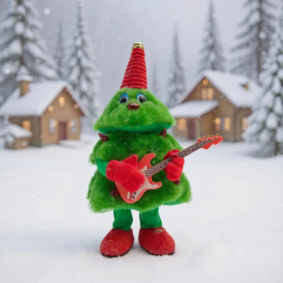 Árbol de Navidad de Peluche que Canta, Baila, Se Ilumina y Repite tu Voz