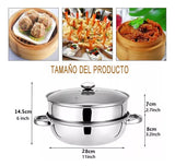 OLLA VAPORERA ACERO INOXIDABLE