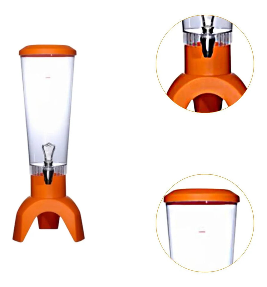 Barril Dispensador De Bebidas Bluetooth Con Luces Led