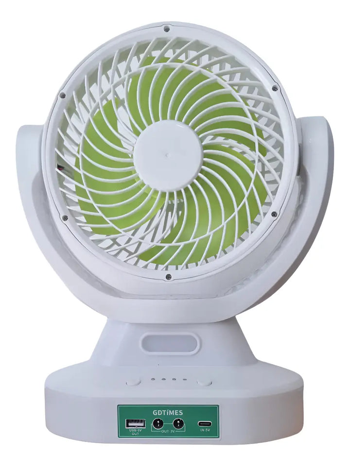 Ventilador Solar Recargable de 9 Pulgadas