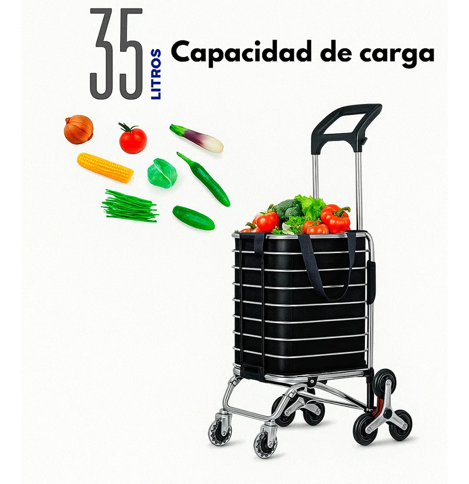 CARRITO DE COMPRAS PLEGABLE 8 RUEDAS