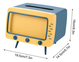 Dispensador de Pañuelos Creativo en Forma de TV con Soporte para Celular