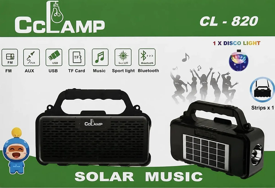 Radio Portátil Solar CL-820 Multifuncional