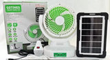 Ventilador Solar Recargable de 9 Pulgadas