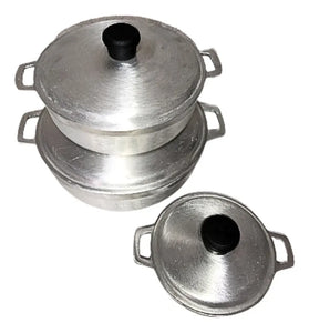 Juego de Calderos en Aluminio Fundido – x3