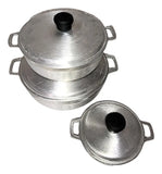 Juego de Calderos en Aluminio Fundido – x3