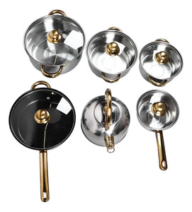 SET OLLA ACERO INOXIDABLE X 12 PIEZAS