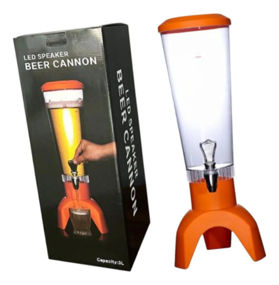 Barril Dispensador De Bebidas Bluetooth Con Luces Led