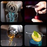 KIT DE COCTELERÍA PROFESIONAL DE 23 PIEZAS CON BASE DE BAMBÚ