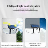 Lámpara Solar LED con Sensor de Movimiento y Triple Cabezal