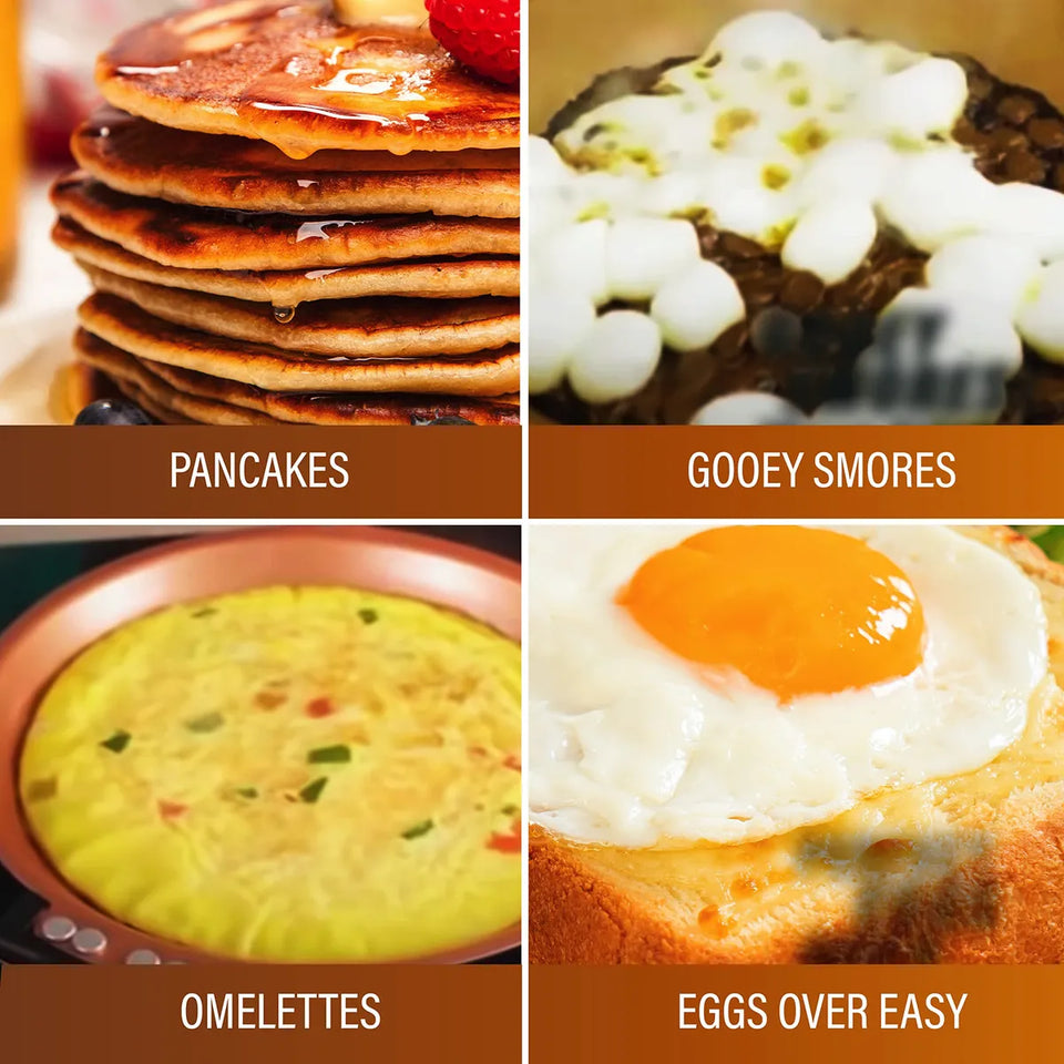 Sartén Doble Cara Antiadherente Gotham Steel Pancake Bonanza
