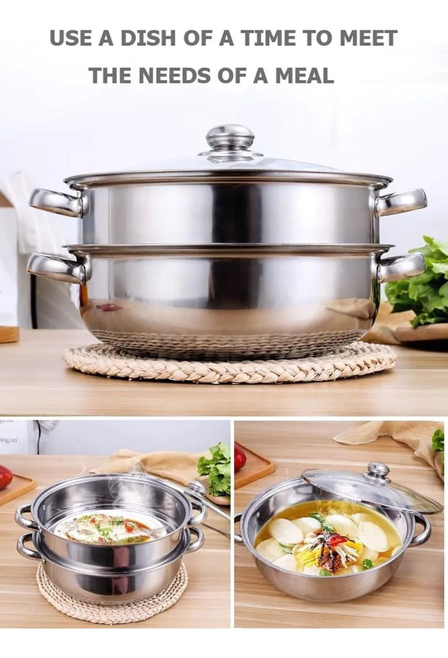 OLLA VAPORERA ACERO INOXIDABLE