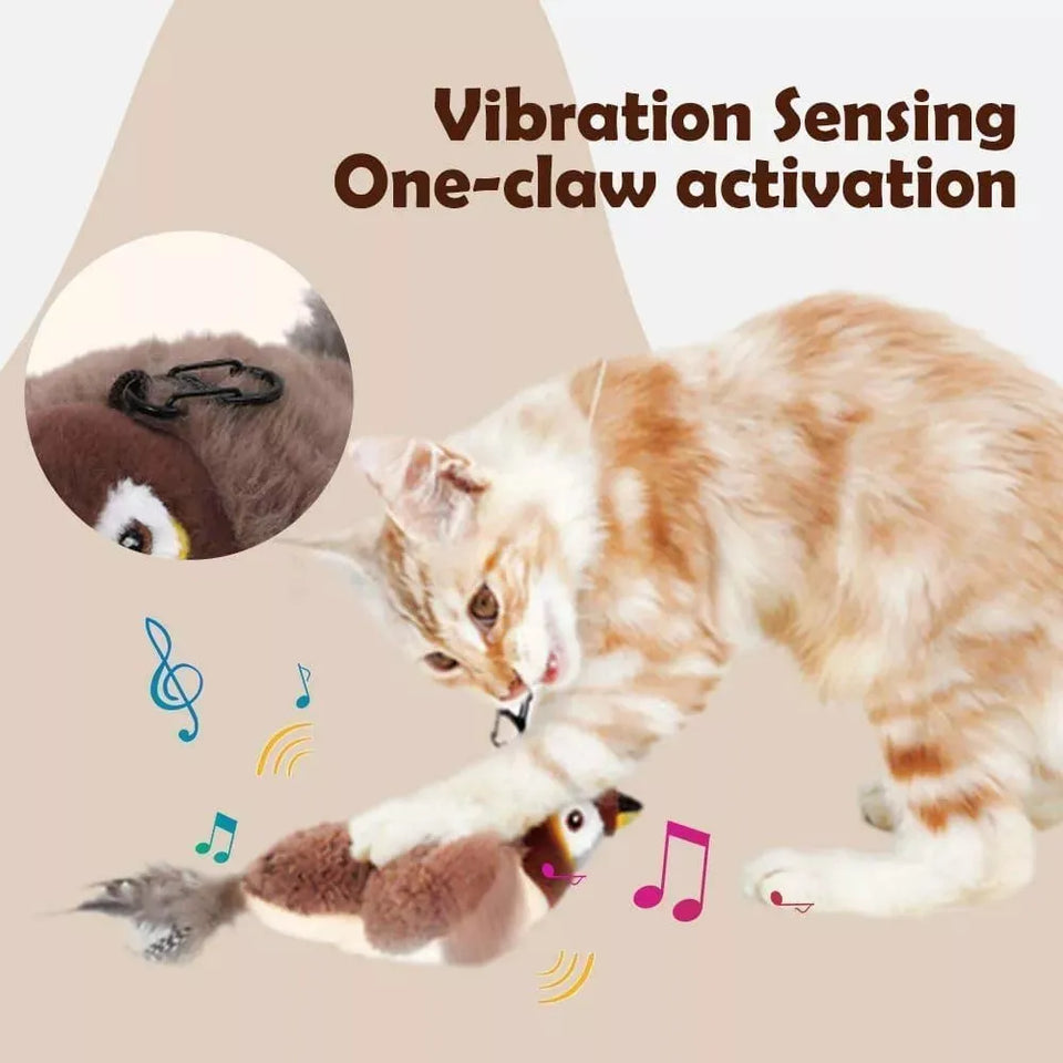 Juguete Interactivo de Pájaro Electrónico para Gatos