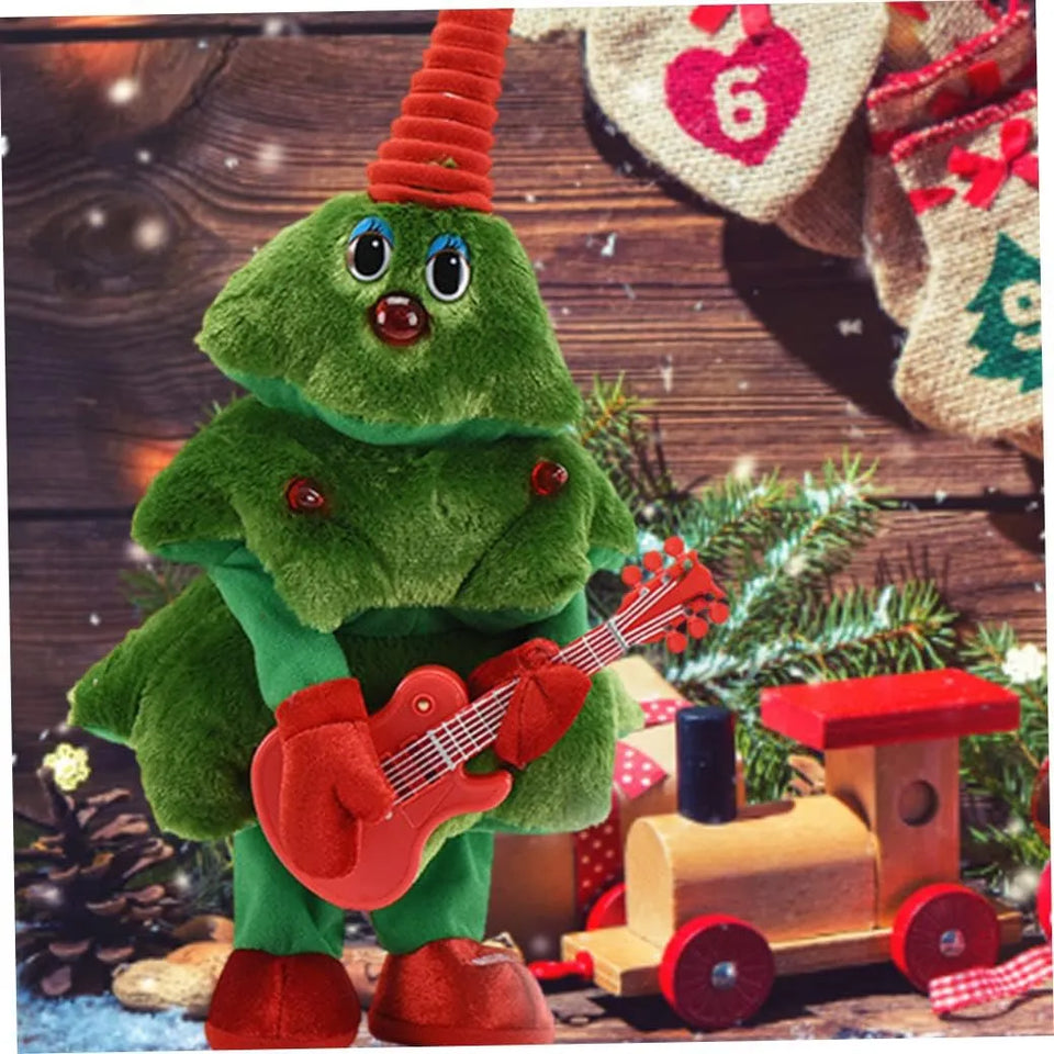 Árbol de Navidad de Peluche que Canta, Baila, Se Ilumina y Repite tu Voz