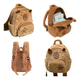 Mochila Capibara Afelpada Kawaii