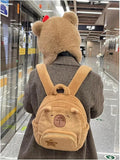 Mochila Capibara Afelpada Kawaii