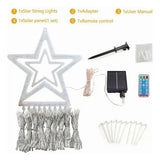 Luces LED Navideñas en Cascada con Estrella y Control Remoto