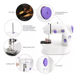 Mini Máquina de Coser Portátil Eléctrica Multifuncional