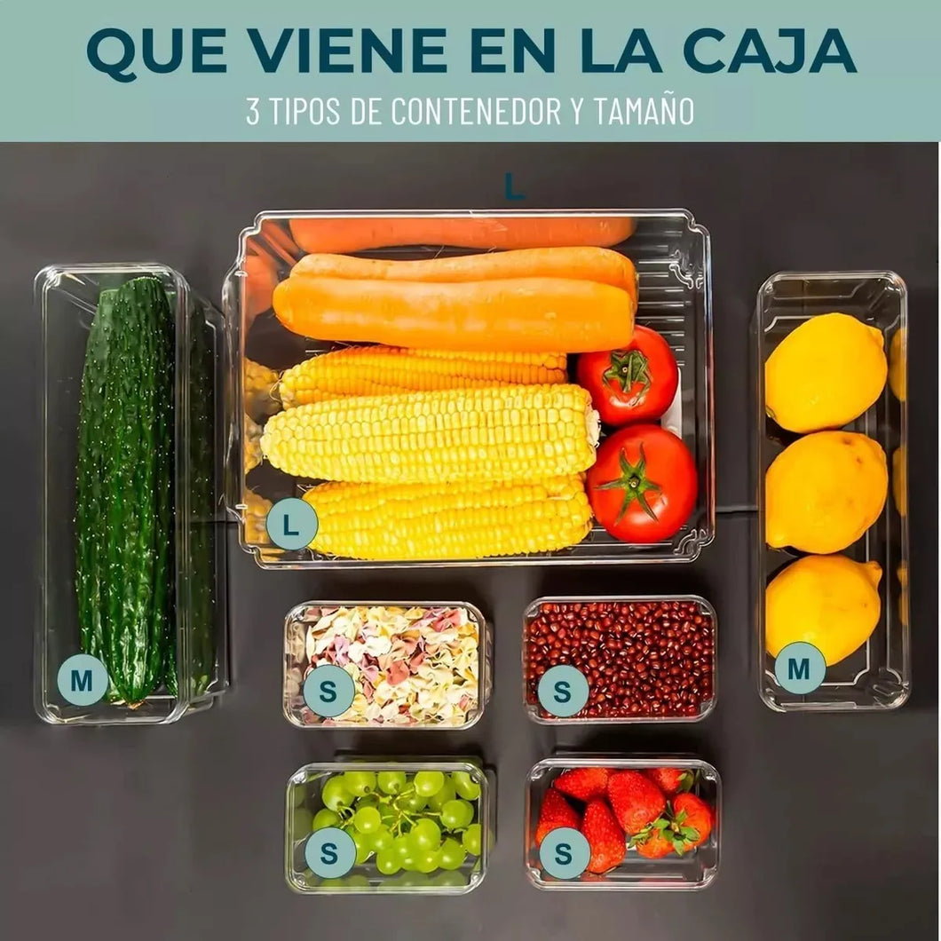 SET CONTENEDORES COCINA X 7 UNIDADES