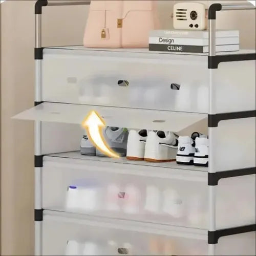 Perchero Organizador con Zapatero de 5 Niveles