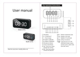 Parlante Despertador Multifuncional con Pantalla LED Espejo