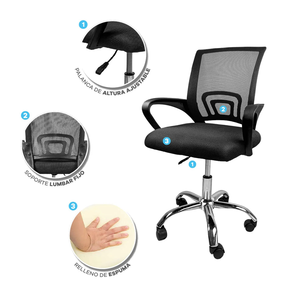 SILLA EJECUTIVA GERENCIAL ERGONOMICA