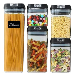 RECIPIENTES ORGANIZADORES PARA GRANOS Y CEREALES – SET X5