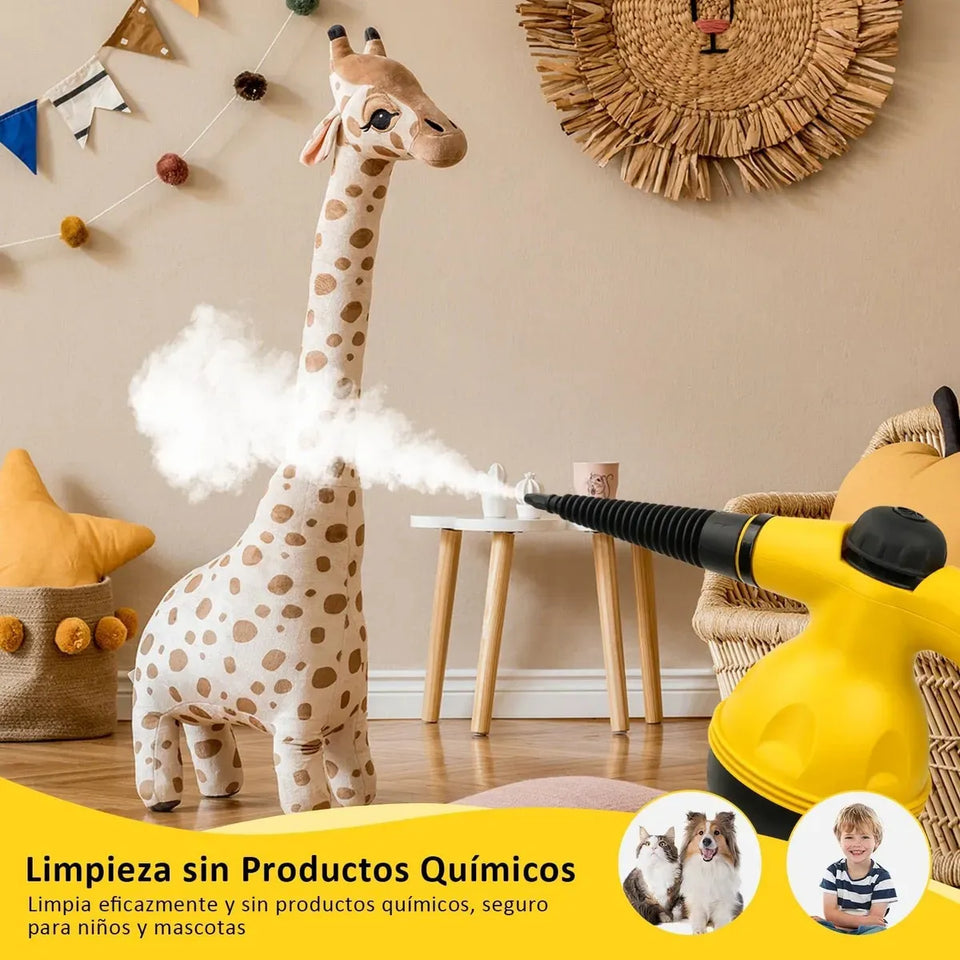 Limpiador a Vapor Portátil 1000W Multiusos de Alta Presión