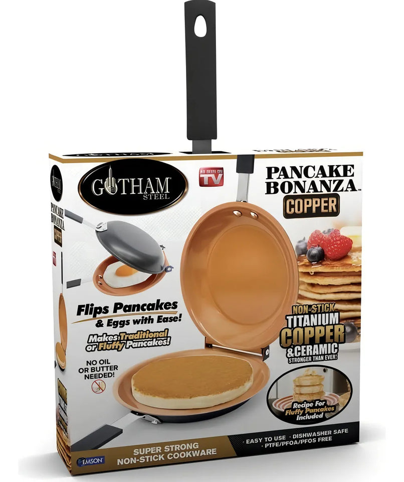 Sartén Doble Cara Antiadherente Gotham Steel Pancake Bonanza
