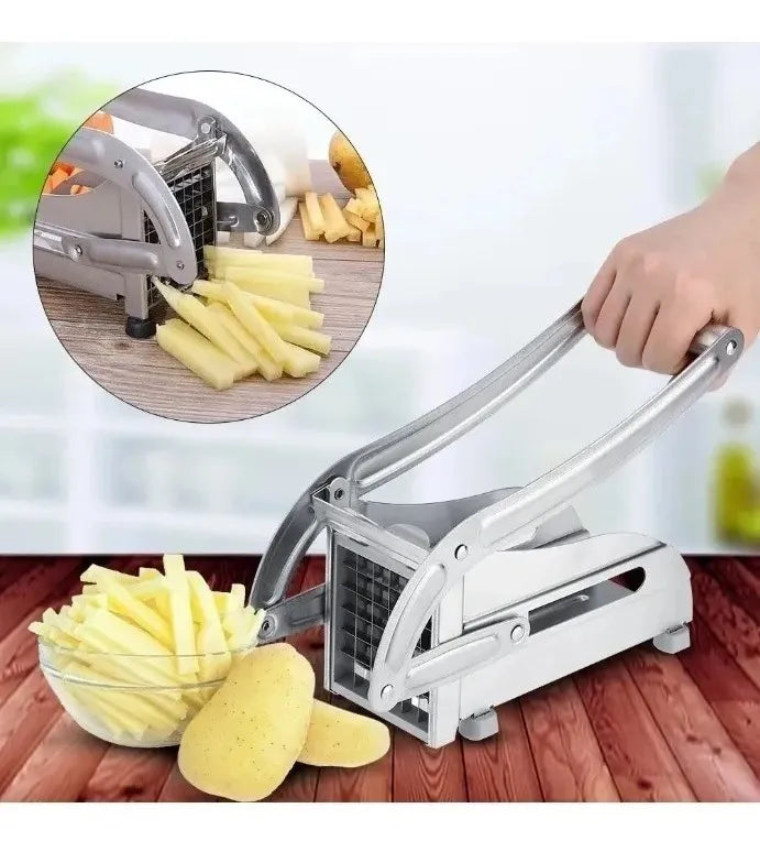 Cortador de Papas a la Francesa de Acero Inoxidable