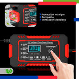 Cargador de Batería Automotriz Inteligente 12V con Pantalla LCD