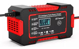 Cargador de Batería Automotriz Inteligente 12V con Pantalla LCD