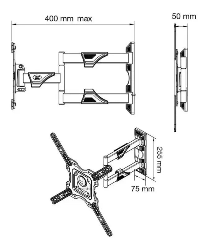 Soporte de Pared  para TV de 32 a 60 Pulgadas