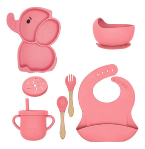 Set de Alimentación Infantil de Silicona 10 Piezas