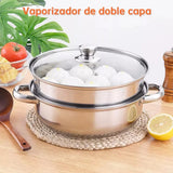 OLLA VAPORERA ACERO INOXIDABLE