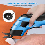 Cortador de Tela Eléctrico Inalámbrico con Doble Cabezal