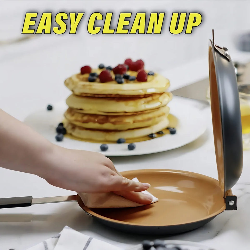Sartén Doble Cara Antiadherente Gotham Steel Pancake Bonanza