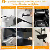 Limpiador a Vapor Portátil 1000W Multiusos de Alta Presión