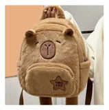 Mochila Capibara Afelpada Kawaii