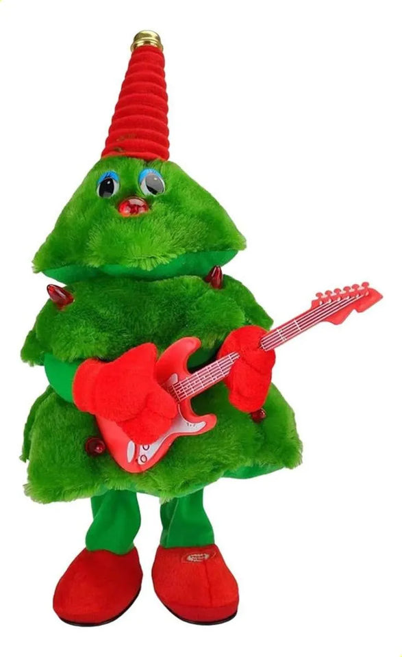 Árbol de Navidad de Peluche que Canta, Baila, Se Ilumina y Repite tu Voz