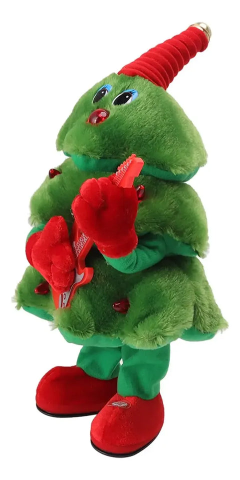 Árbol de Navidad de Peluche que Canta, Baila, Se Ilumina y Repite tu Voz