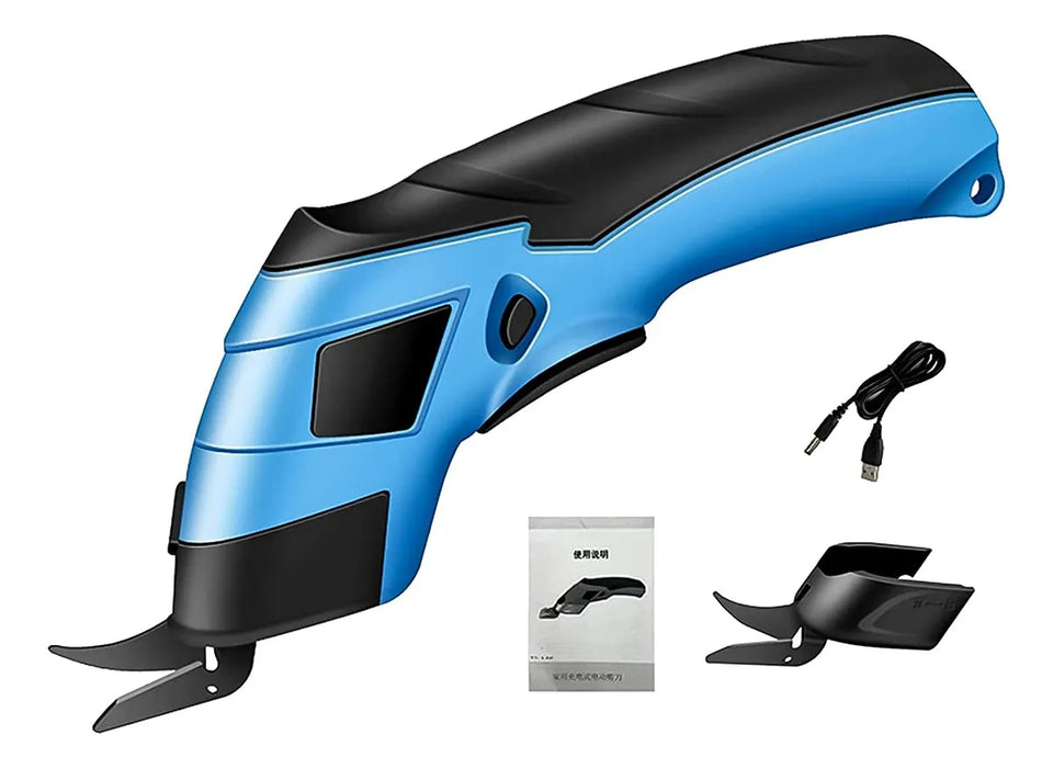 Cortador de Tela Eléctrico Inalámbrico con Doble Cabezal
