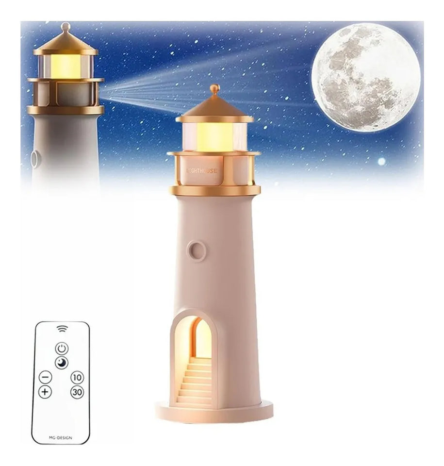 Lámpara Faro con Proyector de Luna