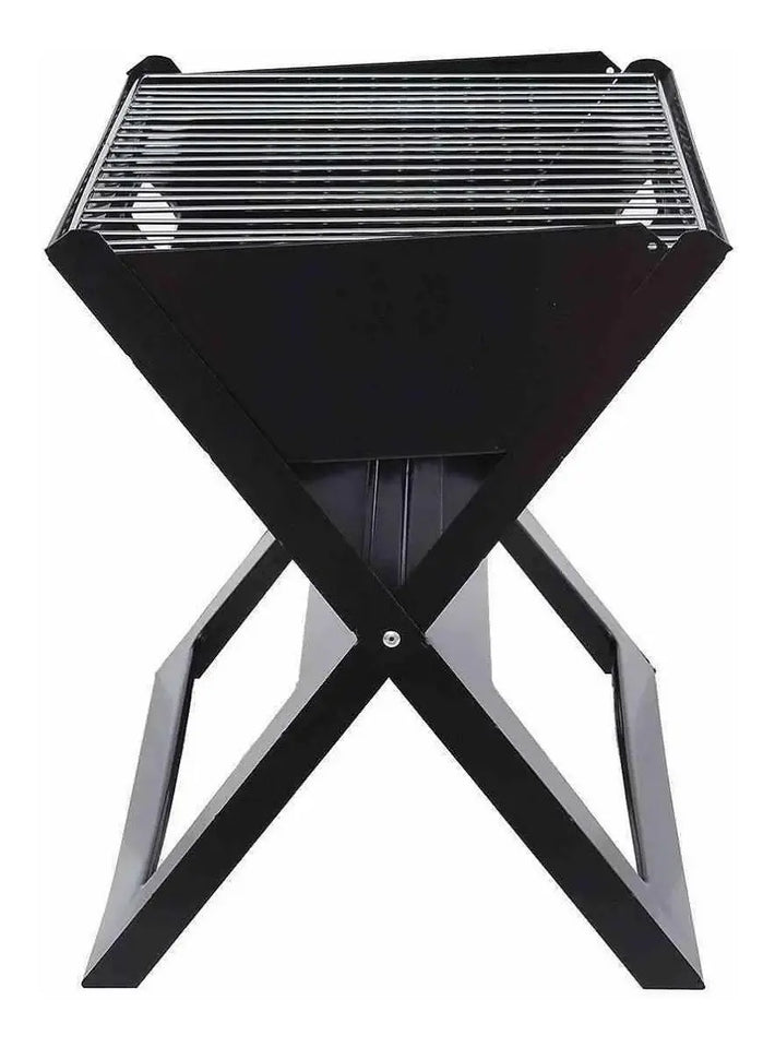 Parrilla Portátil Plegable de Carbón Premium en Acero Inoxidable