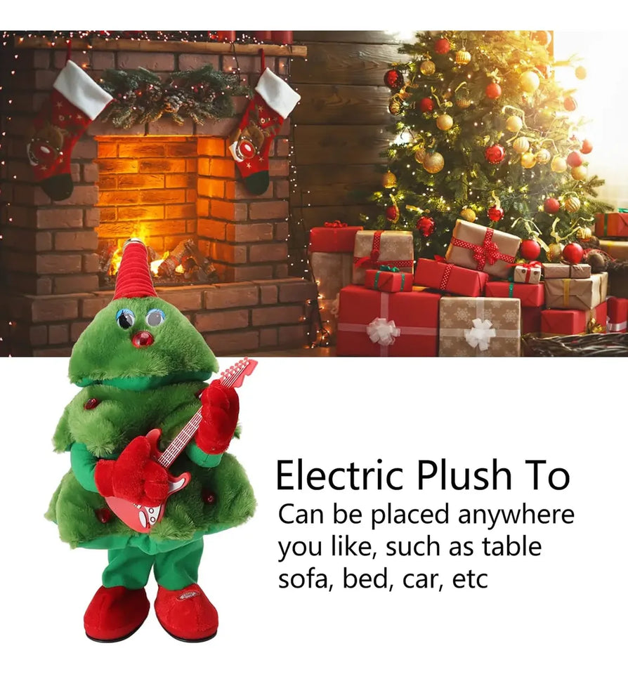 Árbol de Navidad de Peluche que Canta, Baila, Se Ilumina y Repite tu Voz