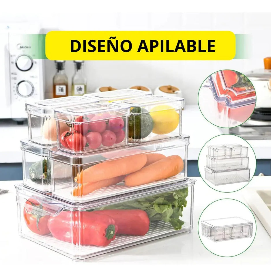 SET CONTENEDORES COCINA X 7 UNIDADES