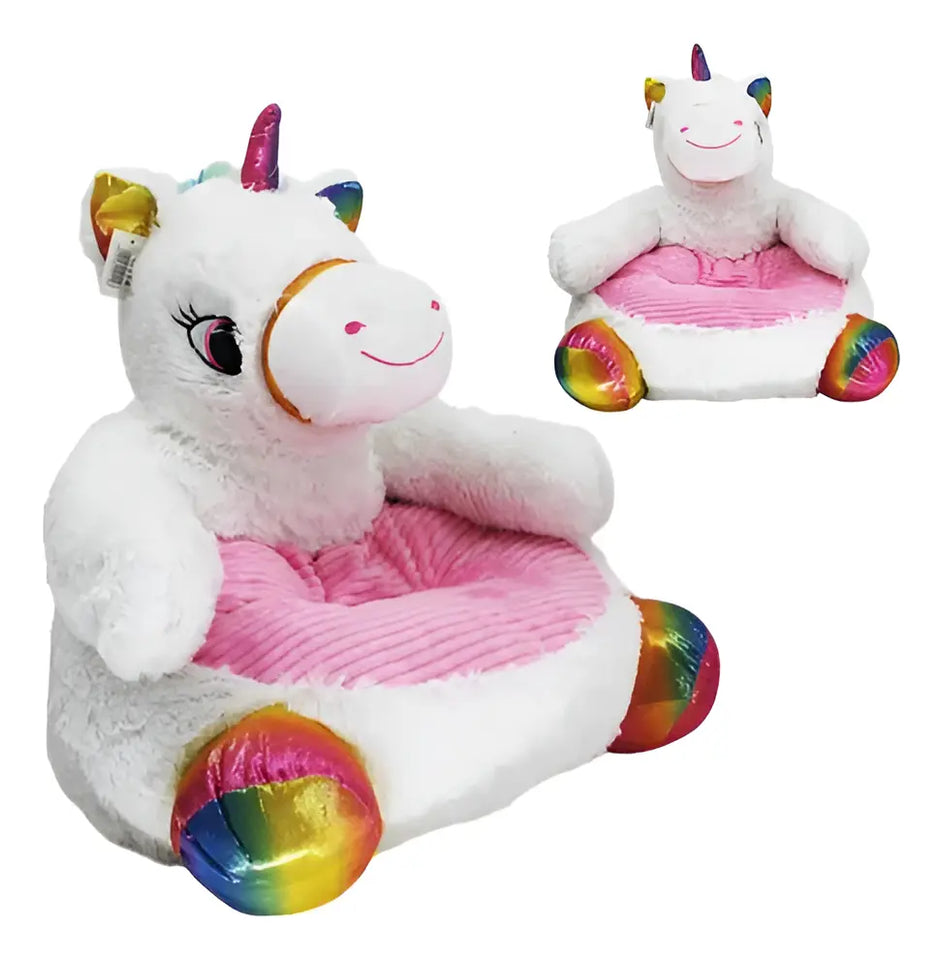 Sillón Infantil de Peluche con Diseño de Animal