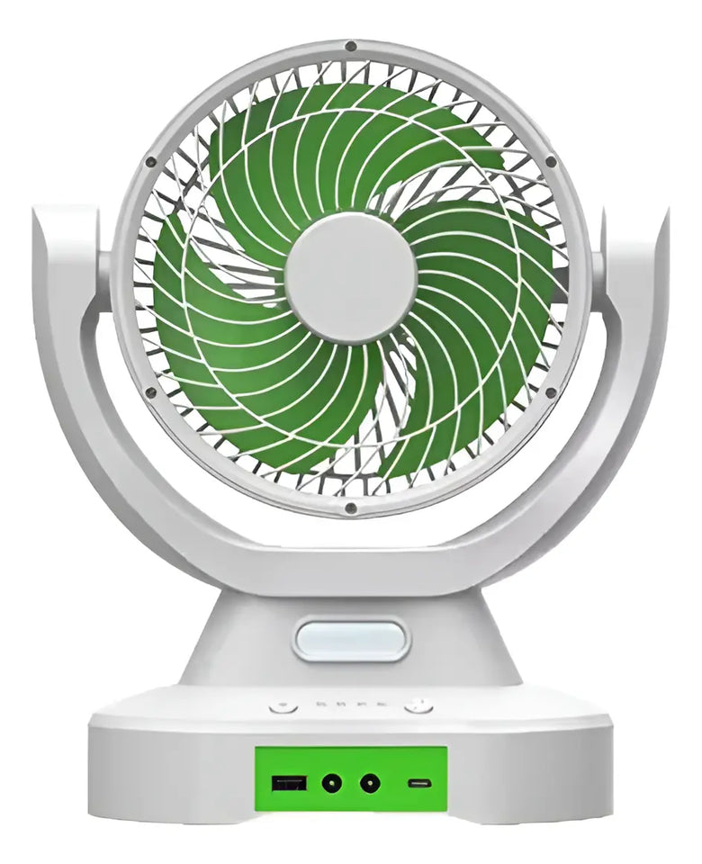Ventilador Solar Recargable de 9 Pulgadas